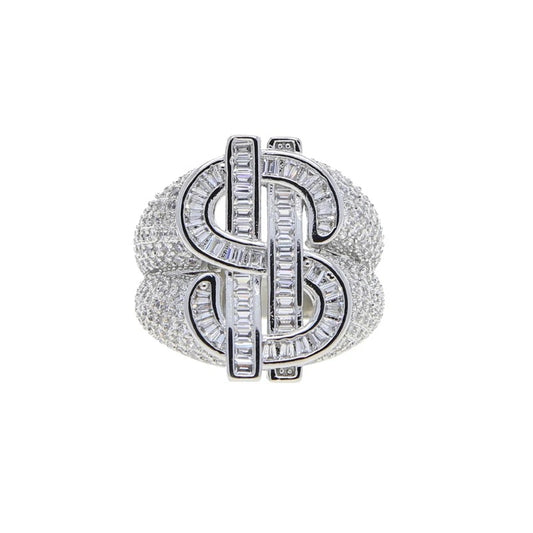 Premium Iced Out Dollar Ring