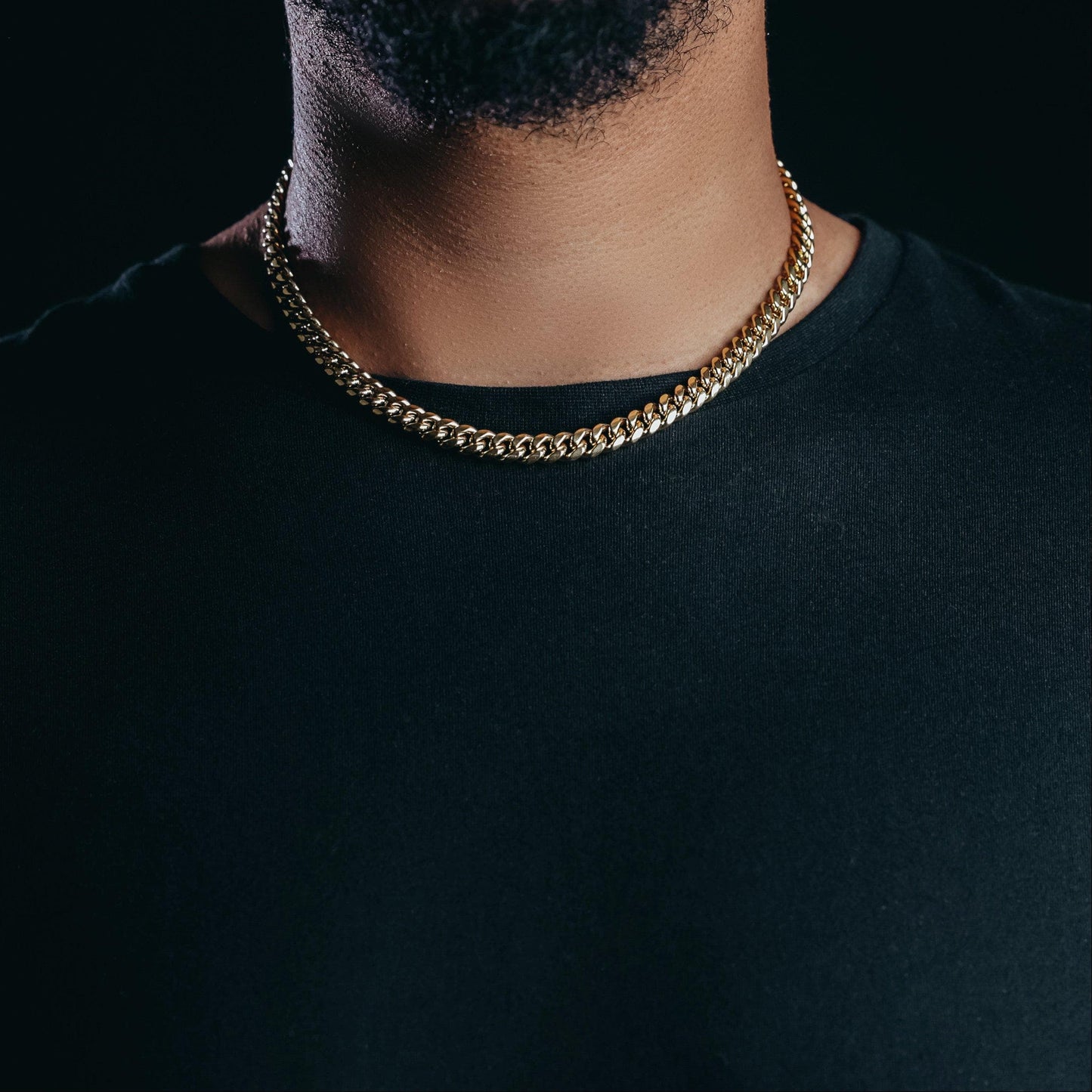 8mm Gold Plated Miami Cuban Ketting