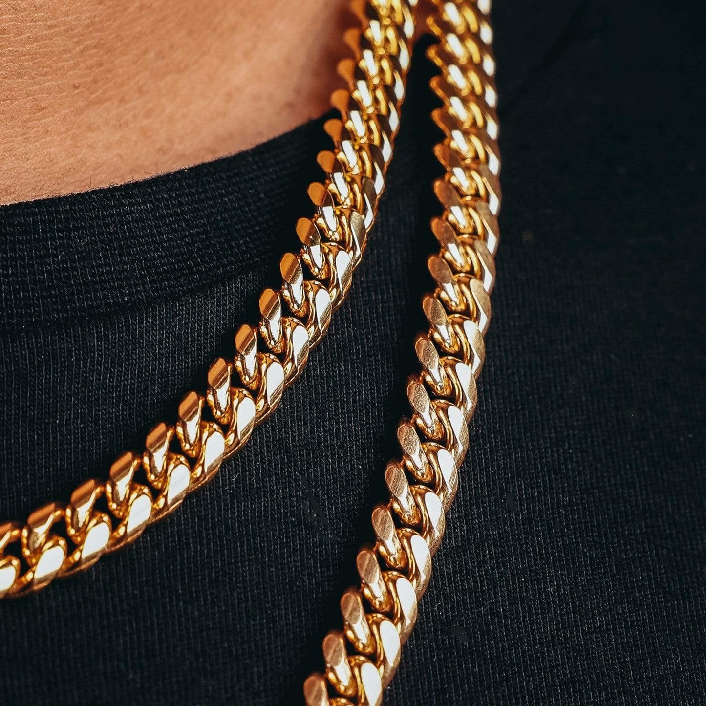 8mm Gold Plated Miami Cuban Ketting