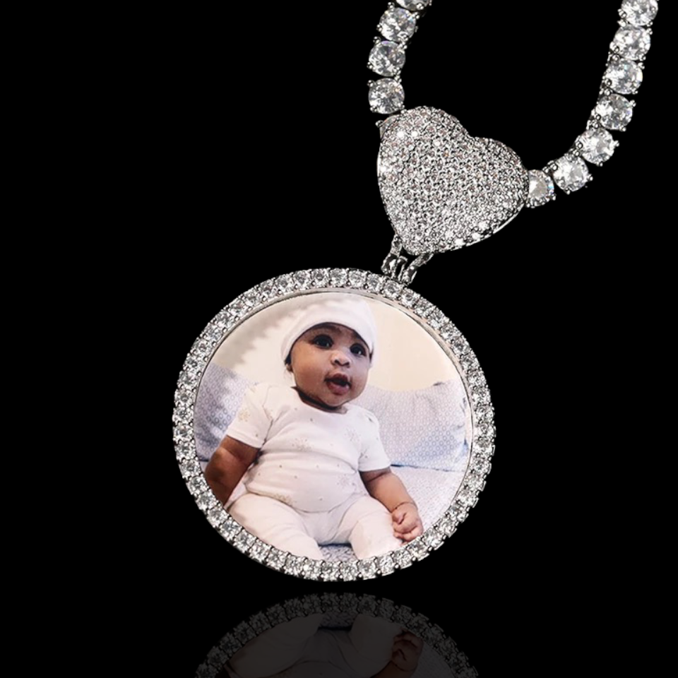 Gepersonaliseerde fotohanger met hart