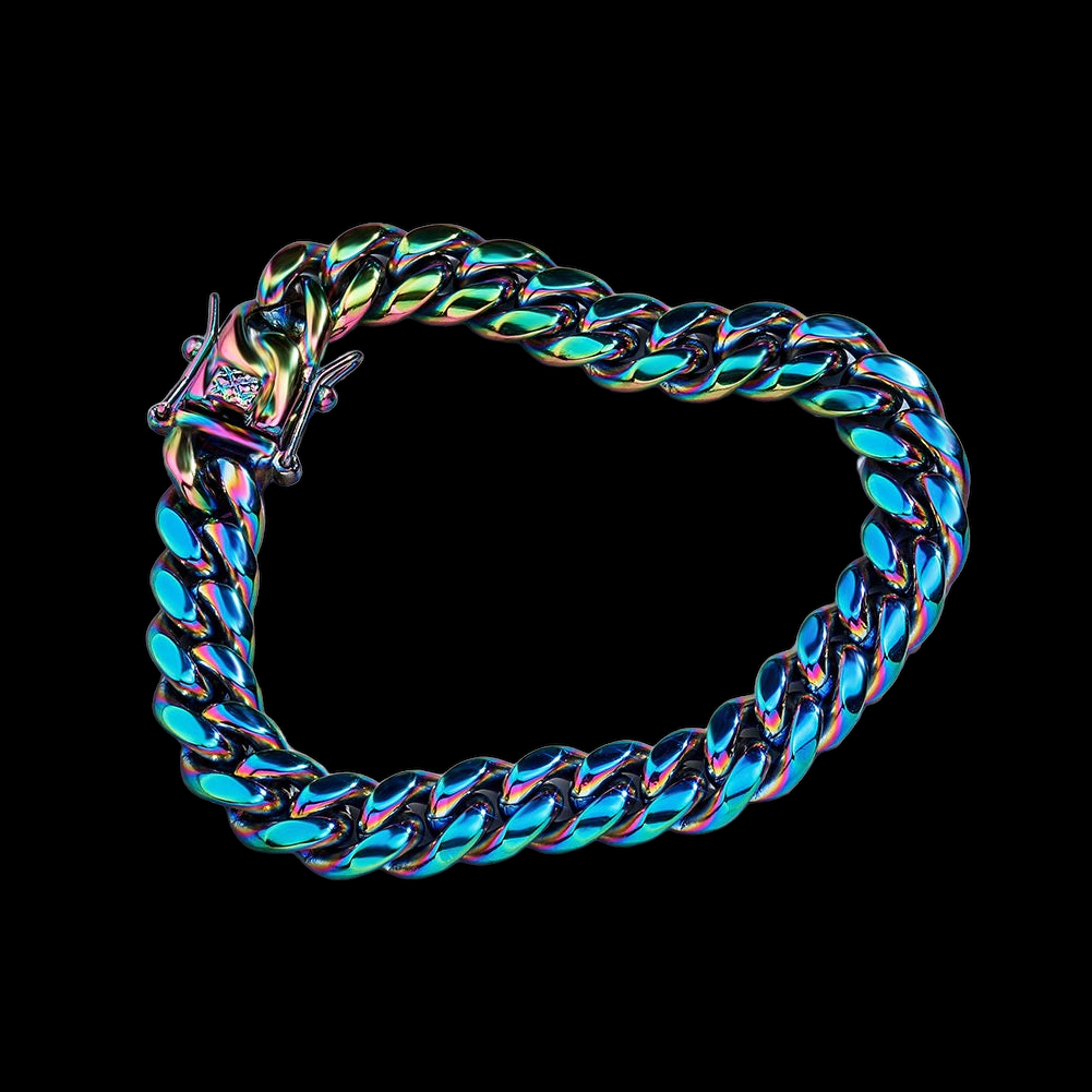 10mm Neo Chrome Cuban Armband