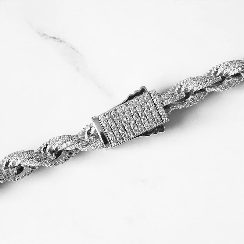 10MM Diamanten Dookie Rope Ketting