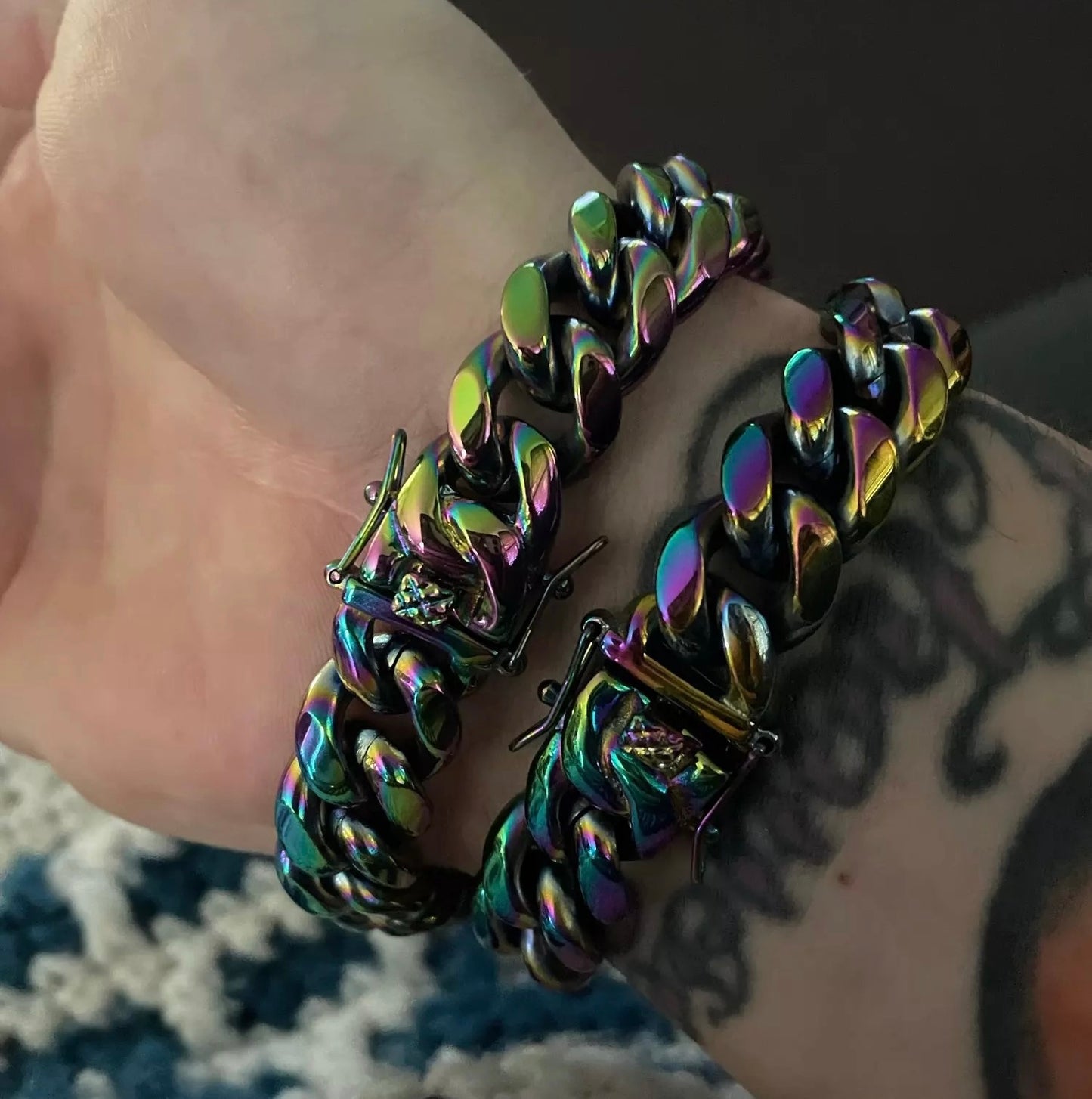 14mm Neo Chrome Cuban Armband