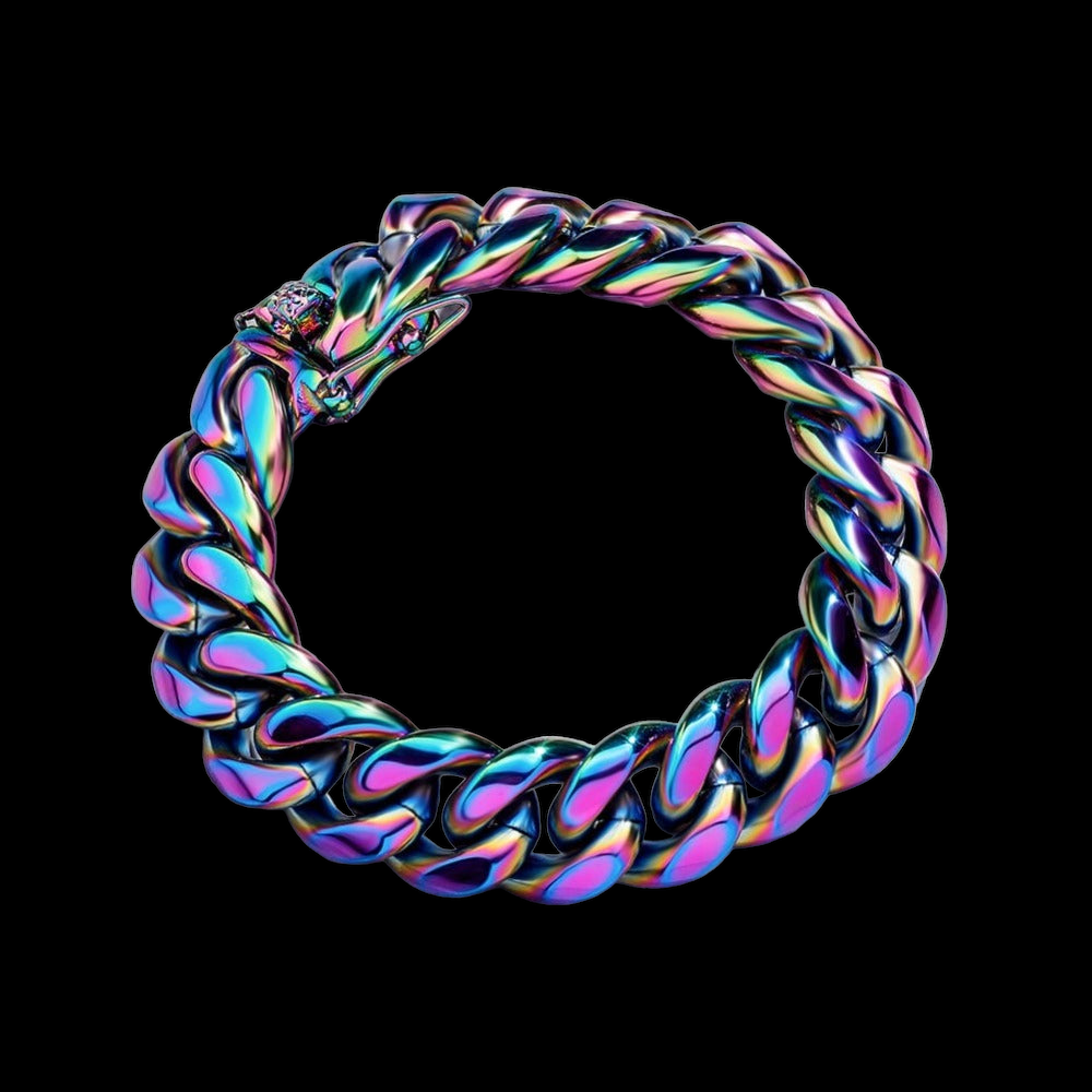 14mm Neo Chrome Cuban Armband