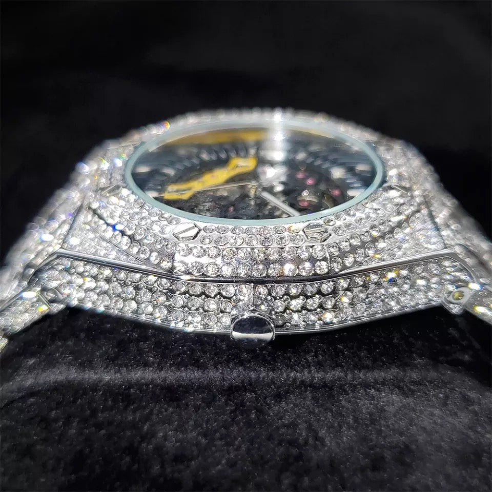 Diamanten Automatische Royal Skeleton horloge