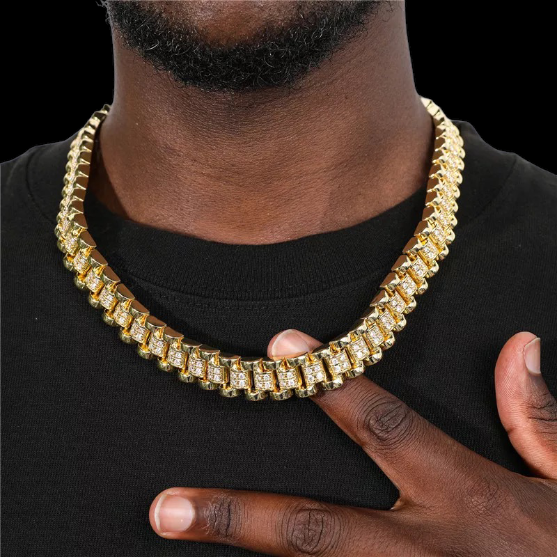 14MM Gold Plated Rollie Ketting