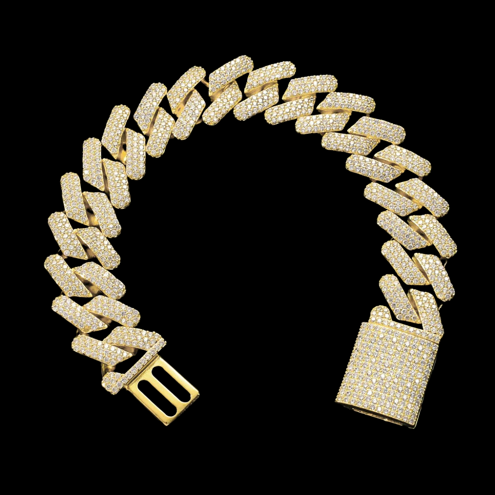 19mm Gold Plated S-Schakel Cuban Armband