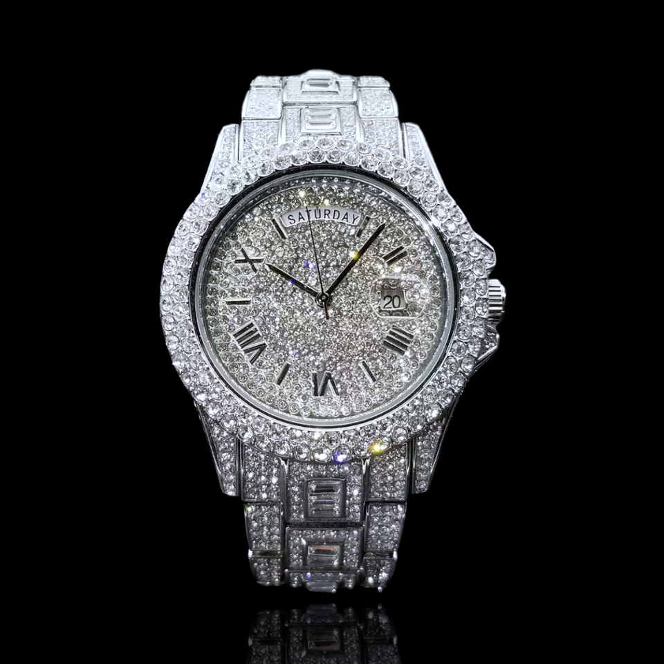 Diamanten Day-Date Horloge