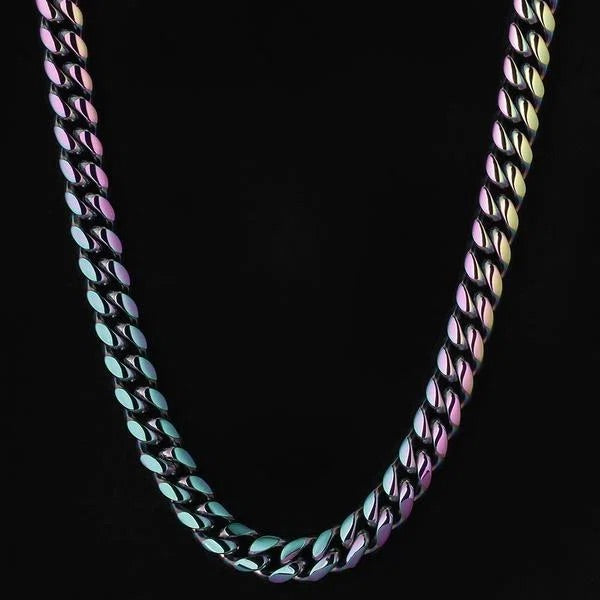 10mm Neo Chrome Miami Cuban Ketting