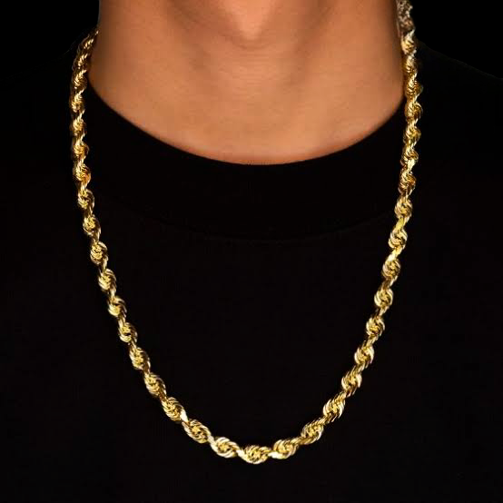 10mm Gold Plated Dookie Rope Ketting