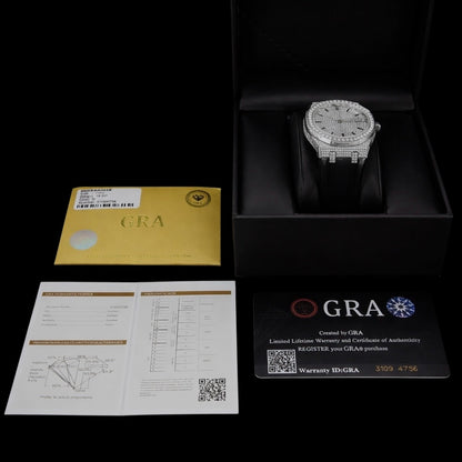 Royal Majestic Baton 42mm – Moissanite Horloge