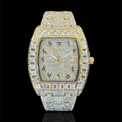 Millionaire 44mm – Fully Iced Goud Verguld Horloge