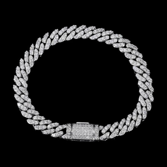 8mm Moissanite Diamanten Cuban Armband