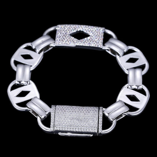 Moissanite Diamanten Koningsketting Armband