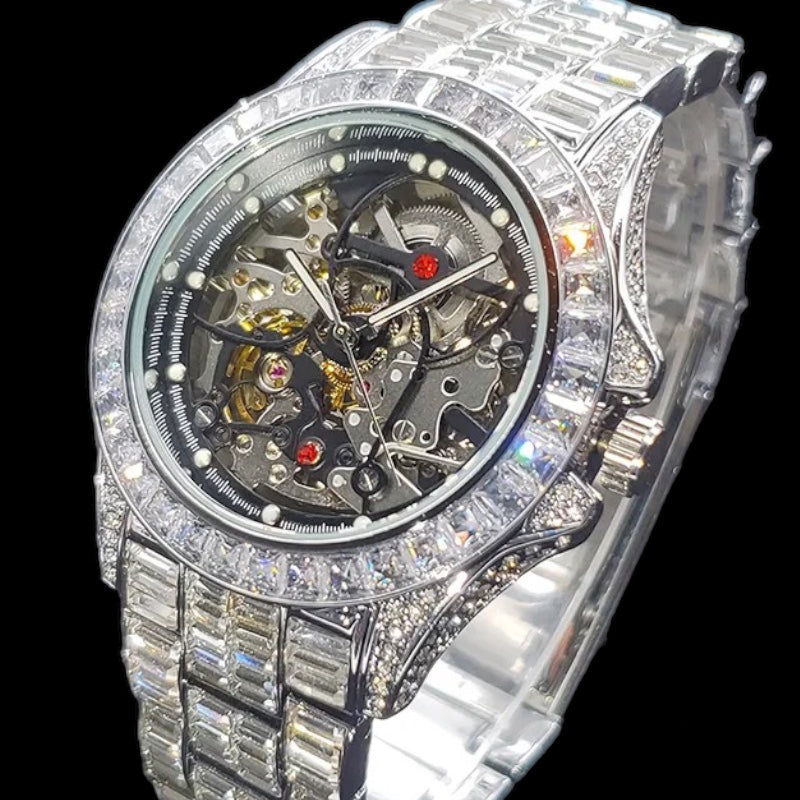 Baguette Diamanten Automatische Rollie Horloge