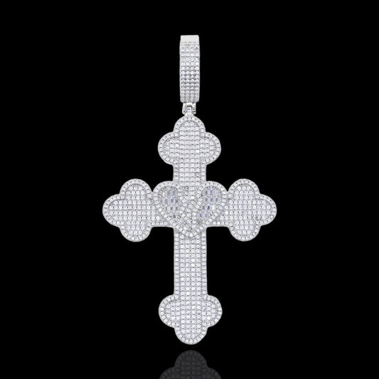 Broken Heart Cross Pendant