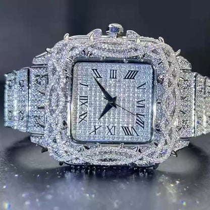 King Thorne 42mm – Fully Iced Watch