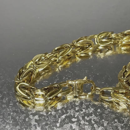 10mm Gold Plated Lux King Chain