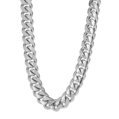 12mm Stainless Steel Miami Cuban Chain