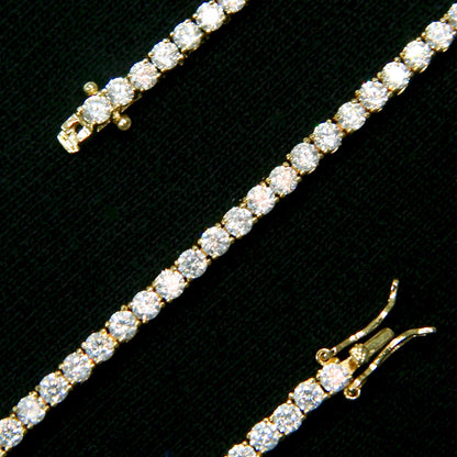 3MM GOLD PLATED TENNIS CHAIN