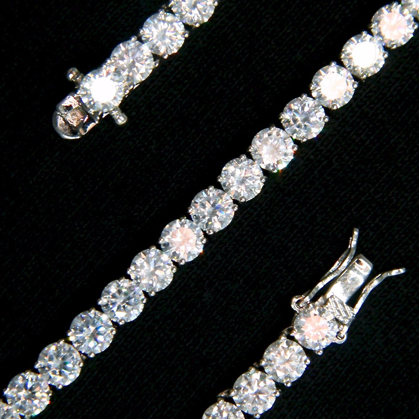 5MM WHITE GOLD PLATED TENNIS NECKLACE