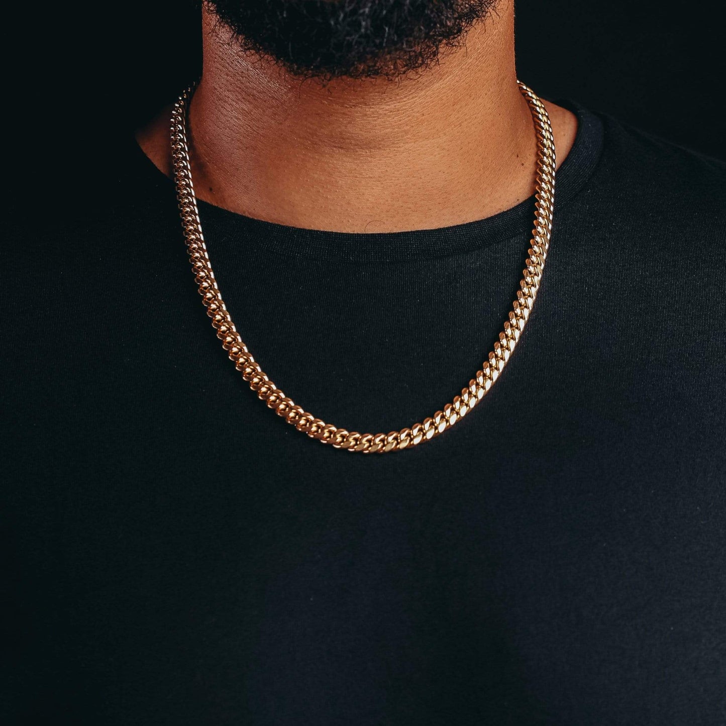 8mm Gold Plated Miami Cuban Ketting