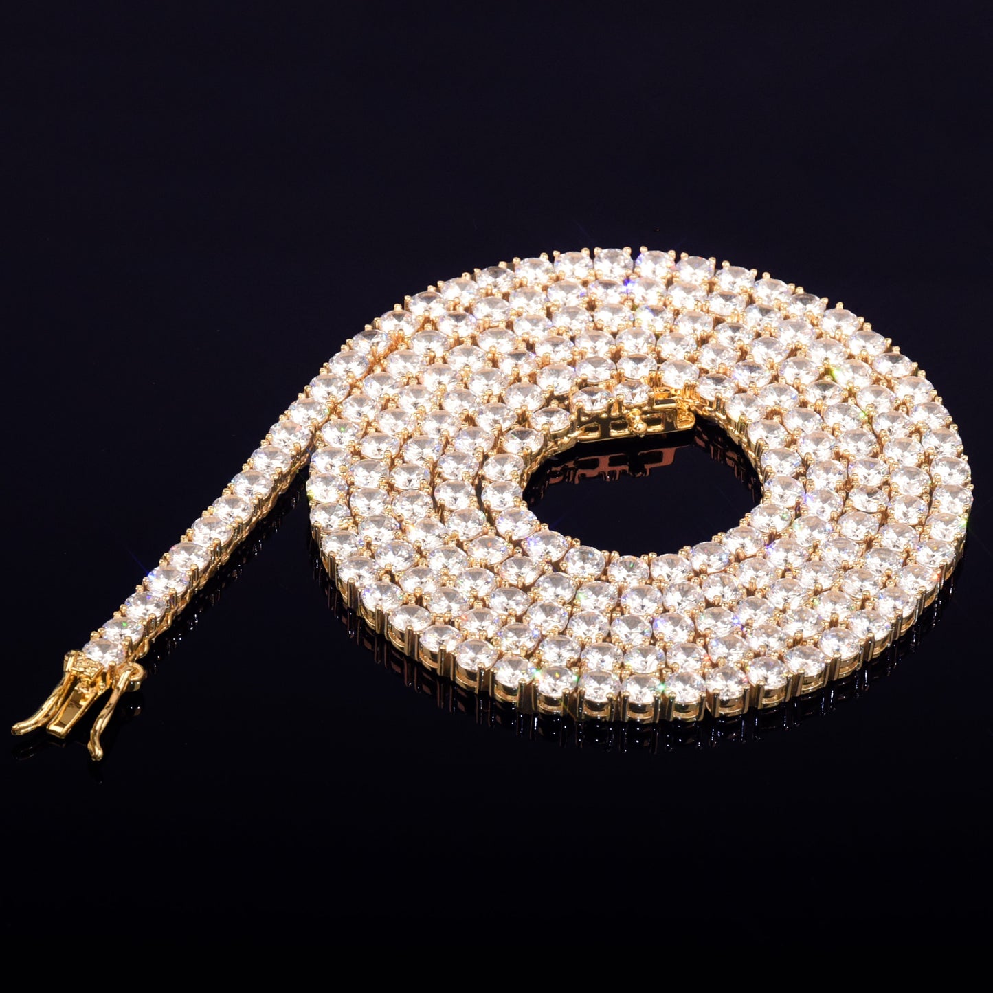 5MM GOLD PLATED TENNIS CHAIN