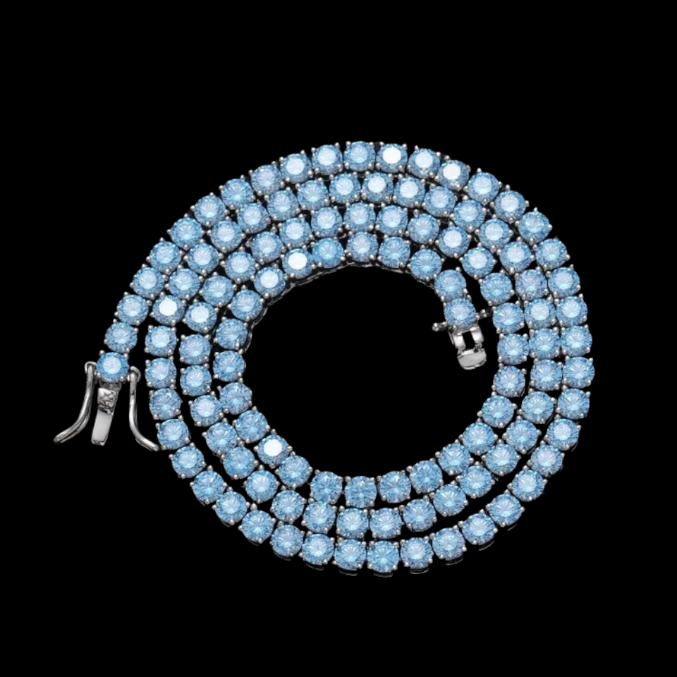 Blue Topaz | Tennis Chain