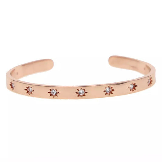 Rose Gold Plated Sterren Bangle
