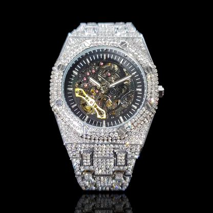 Diamanten Automatische Royal Skeleton horloge
