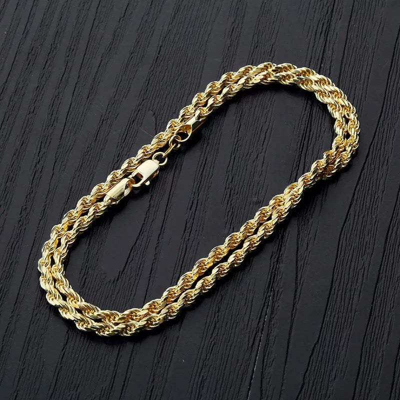 925 Silver Dookie Rope Chain