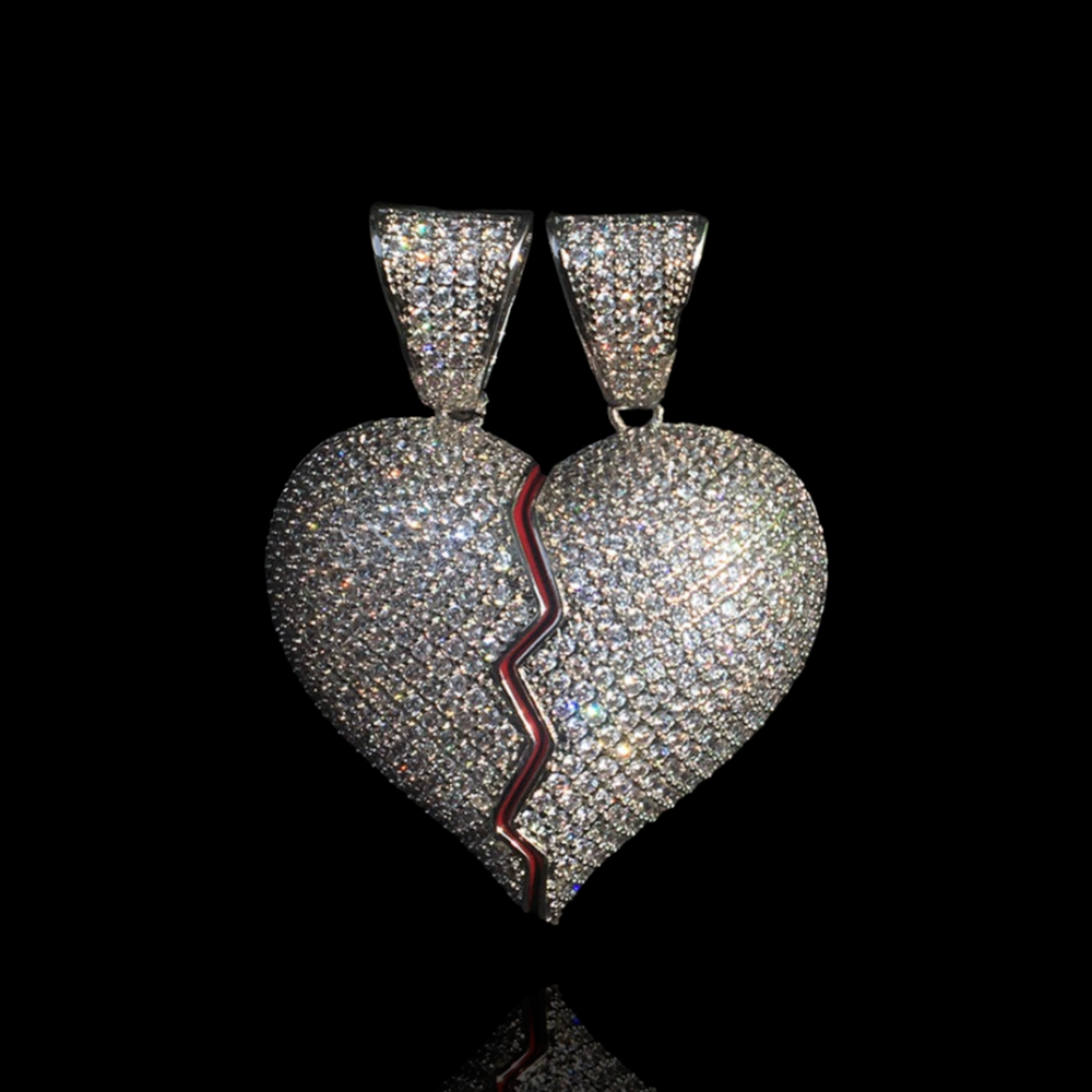 Two piece Heart pendant