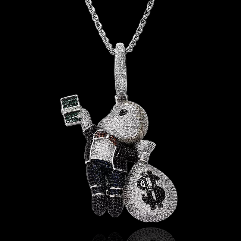 Cartoon pendant with money bag