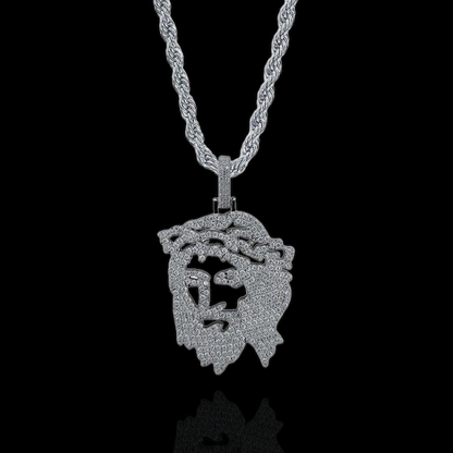 Open Jesus Head Pendant