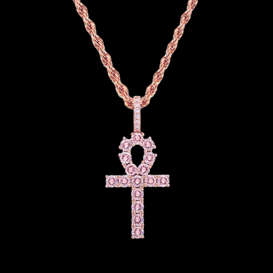 Rose Ankh Kruis Hanger