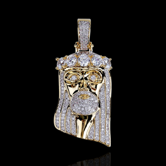 Jezus Hanger met 5 grote diamanten