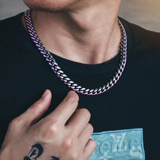 10mm Neo Chrome Miami Cuban Chain