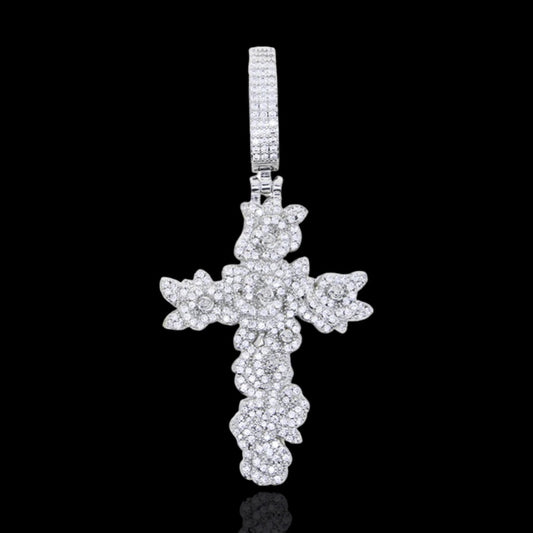 Rose Cross Pendant