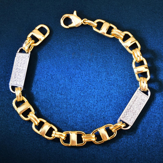 8MM Bicolor Magnum King Chain Bracelet