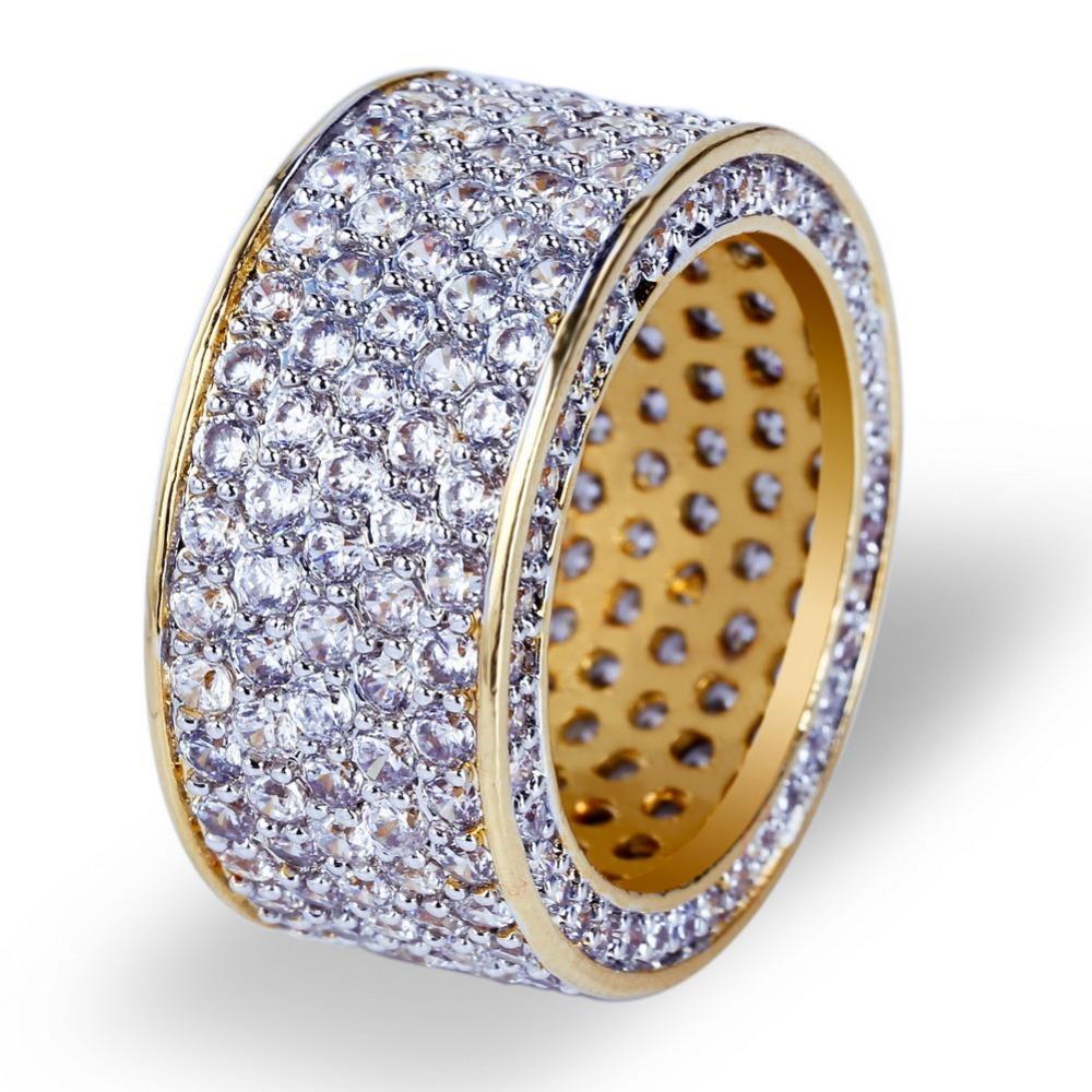 11mm Fully Iced Out 360 Ring - ICED OUT