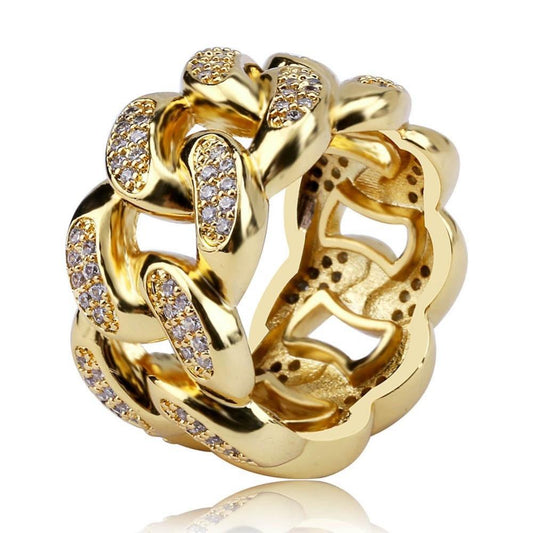 13mm Miami Cuban Ring - ICED OUT