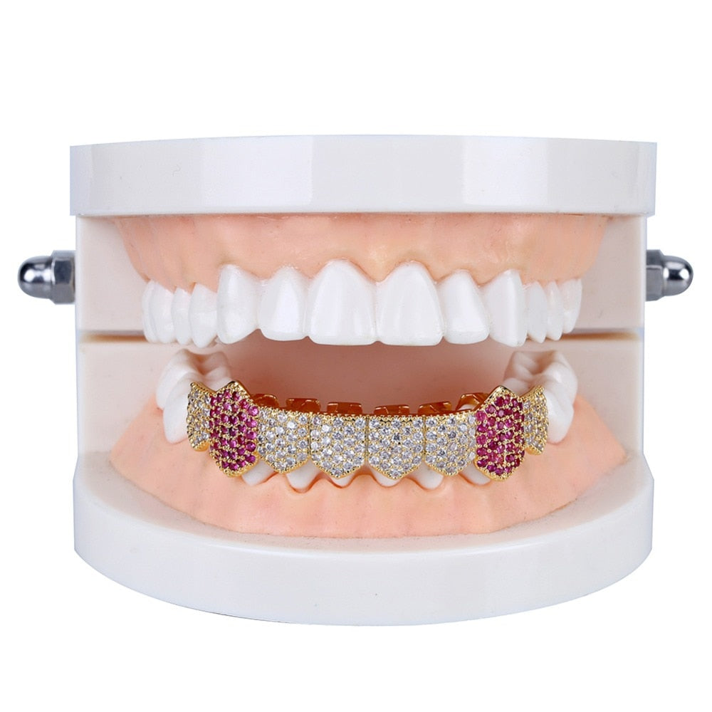 Royal Pink Lab Diamanten Fang Grill