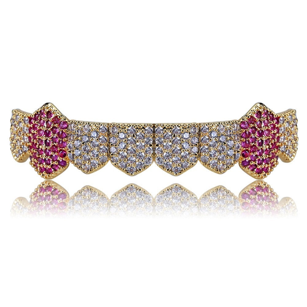 Royal Pink Lab Diamanten Fang Grill