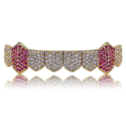 Royal Pink Lab Diamanten Fang Grill