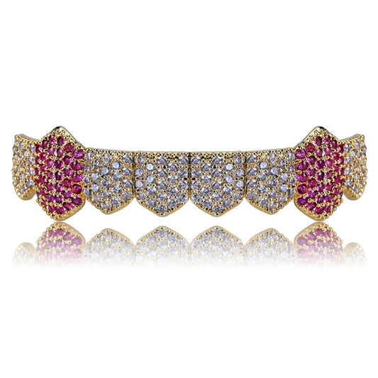 Royal Pink Lab Diamanten Fang Grill